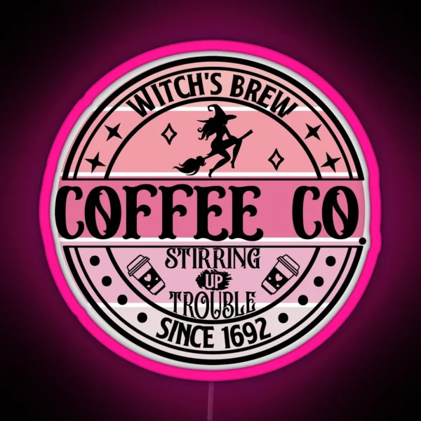 Witches Brew Sunset RGB Neon Sign
