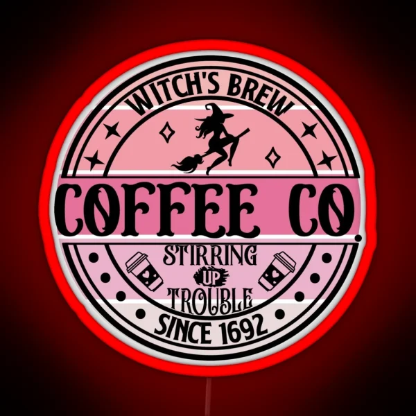 Witches Brew Sunset RGB Neon Sign