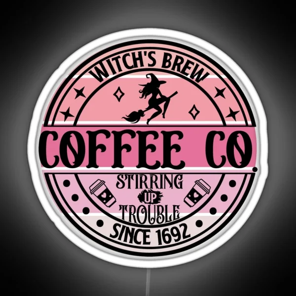 Witches Brew Sunset RGB Neon Sign