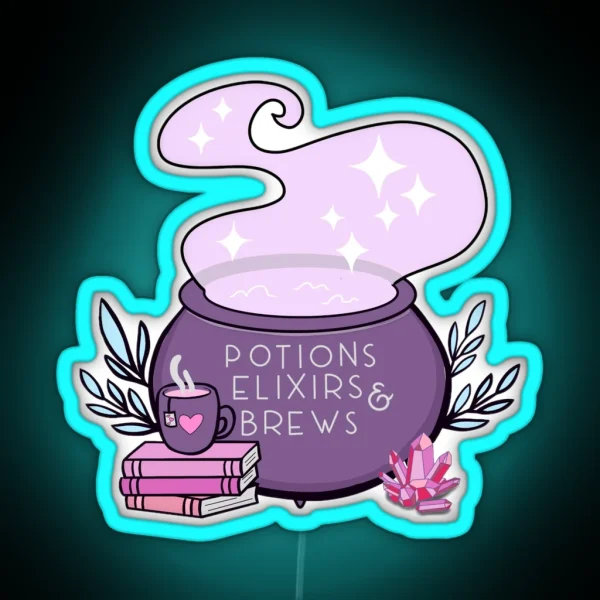 Witches Cauldron RGB Neon Sign