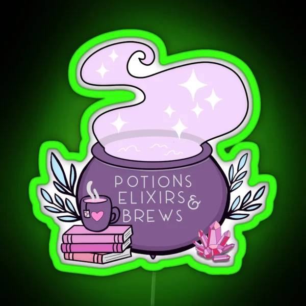 Witches Cauldron RGB Neon Sign