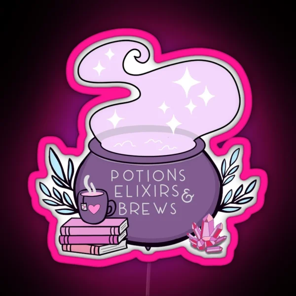 Witches Cauldron RGB Neon Sign