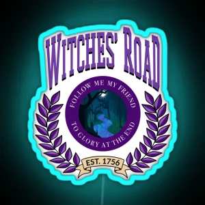 Witches Road Varsity Version RGB Neon Sign