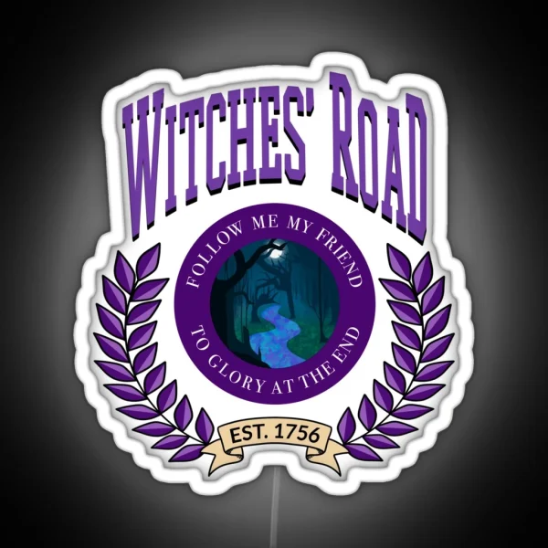 Witches Road Varsity Version RGB Neon Sign