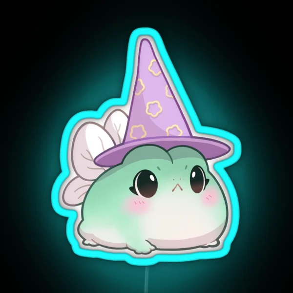 Witchy Fairy Frog RGB Neon Sign