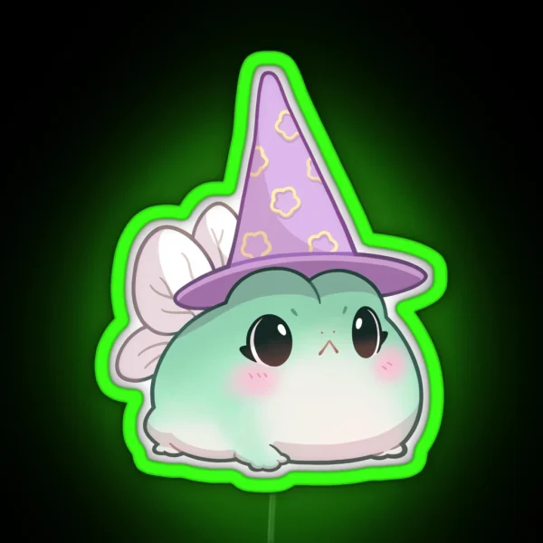 Witchy Fairy Frog RGB Neon Sign