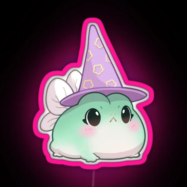 Witchy Fairy Frog RGB Neon Sign