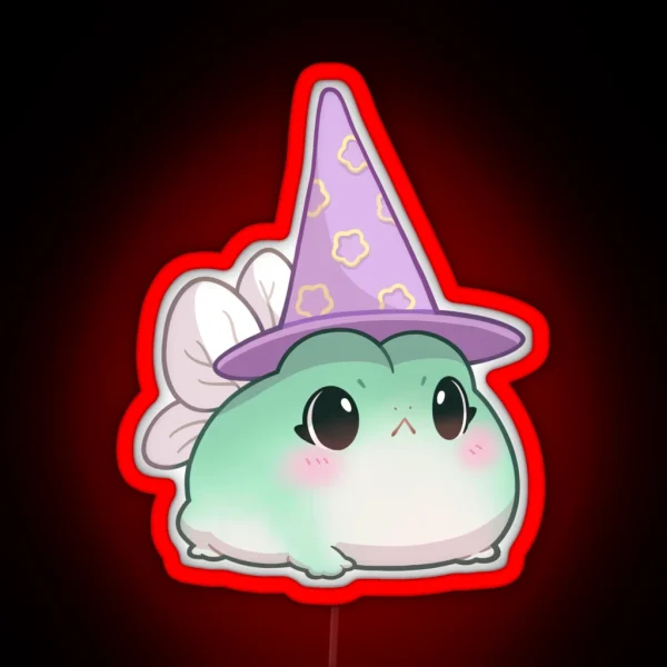 Witchy Fairy Frog RGB Neon Sign