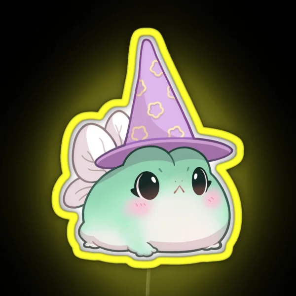Witchy Fairy Frog RGB Neon Sign