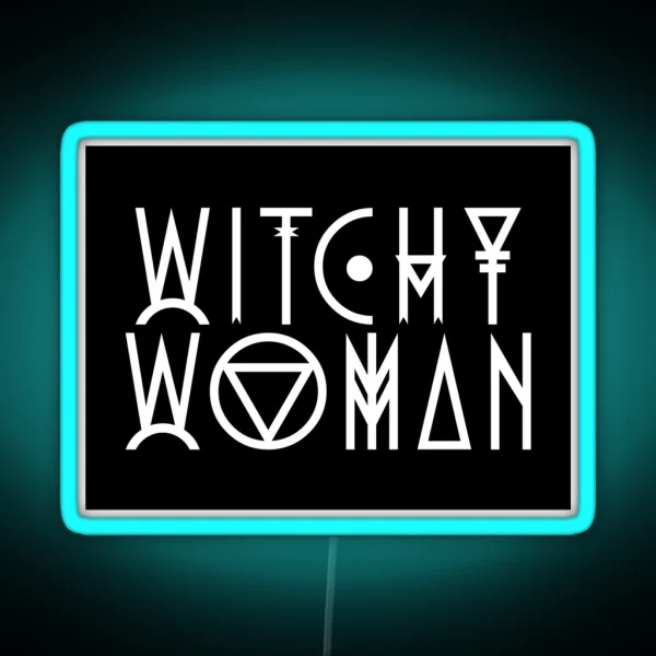 Witchy Woman RGB Neon Sign