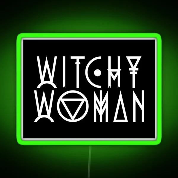 Witchy Woman RGB Neon Sign