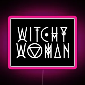 Witchy Woman RGB Neon Sign