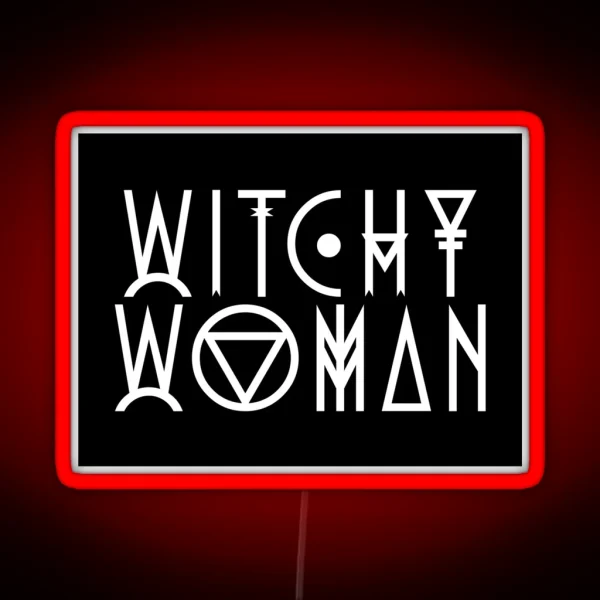 Witchy Woman RGB Neon Sign