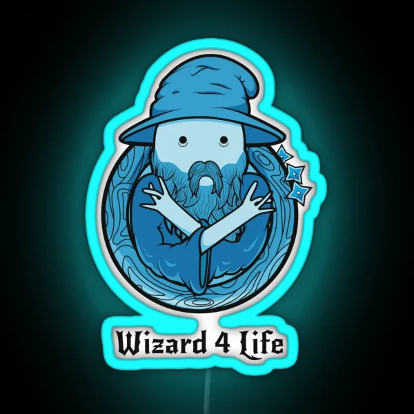 Wizard 4 Life RGB Neon Sign