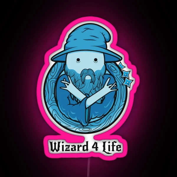 Wizard 4 Life RGB Neon Sign