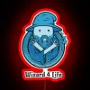 Neon sign reading 'Wizard 4 Life'