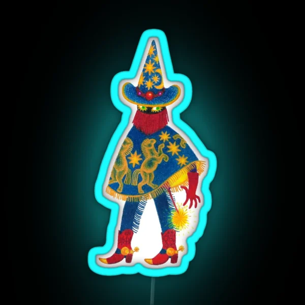 Wizard Cowboy RGB Neon Sign