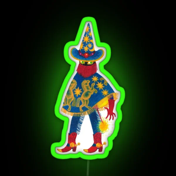 Wizard Cowboy RGB Neon Sign