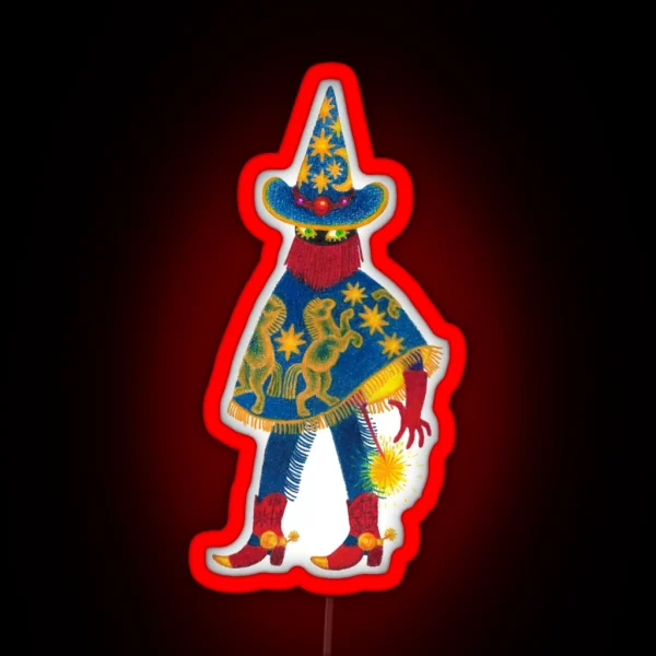 Wizard Cowboy RGB Neon Sign