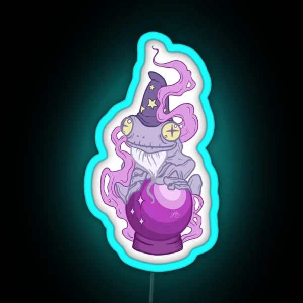 Wizard Frog RGB Neon Sign