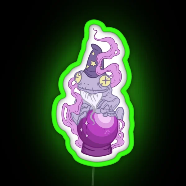 Wizard Frog RGB Neon Sign