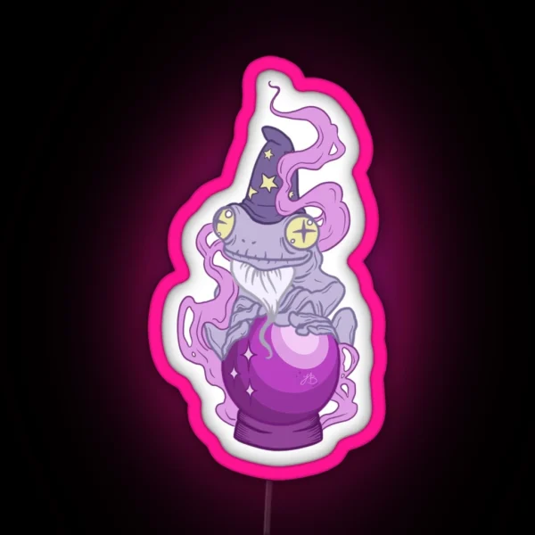 Wizard Frog RGB Neon Sign
