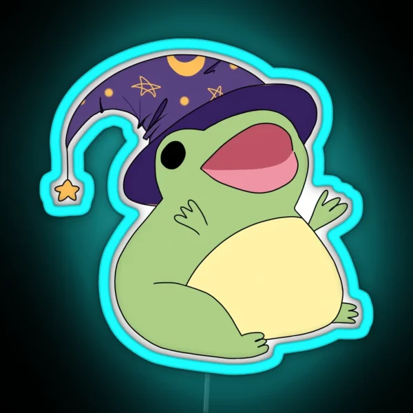 Wizard Frog RGB Neon Sign