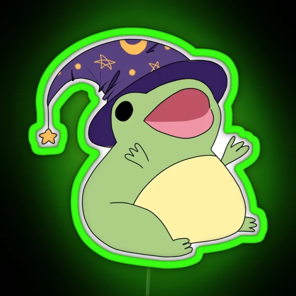 Wizard Frog RGB Neon Sign