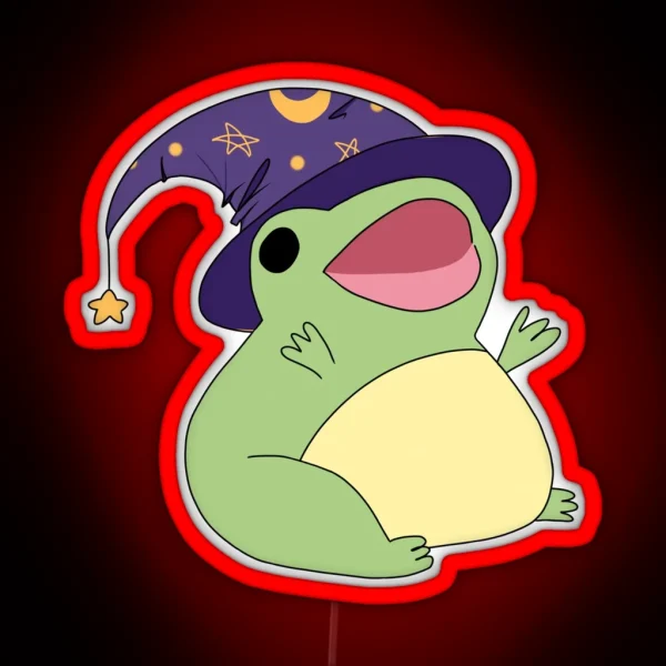 Wizard Frog RGB Neon Sign