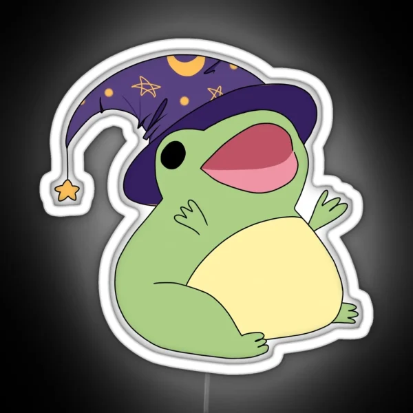 Wizard Frog RGB Neon Sign