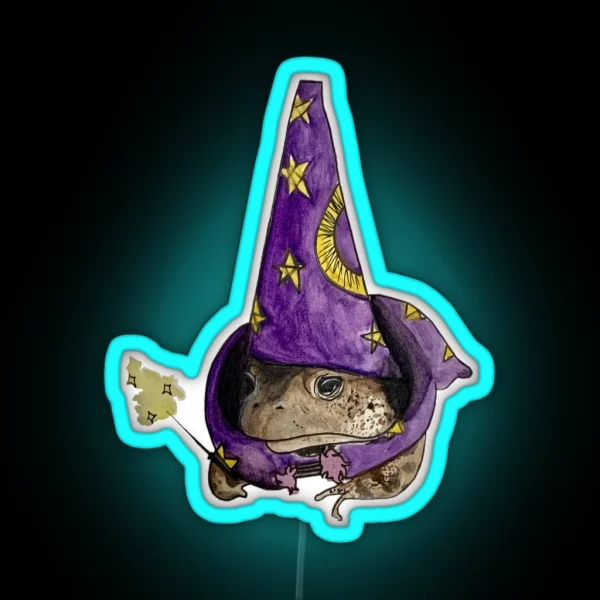 Wizard Frog RGB Neon Sign