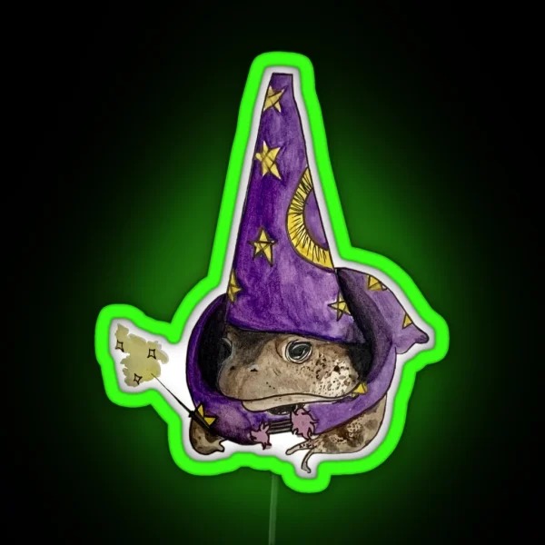 Wizard Frog RGB Neon Sign