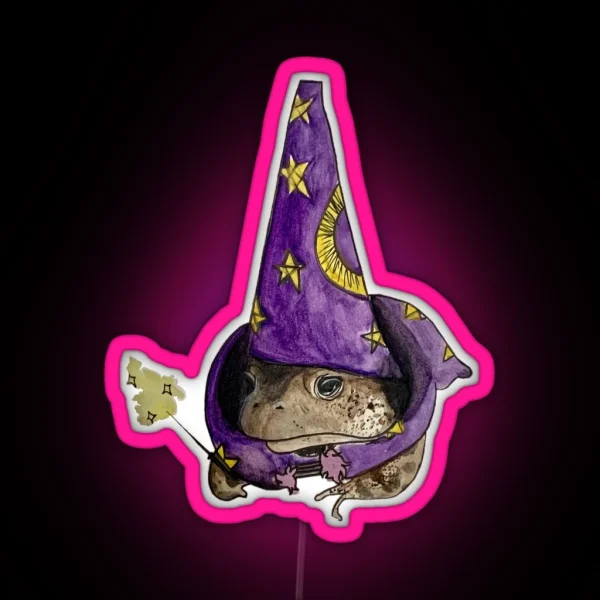 Wizard Frog RGB Neon Sign