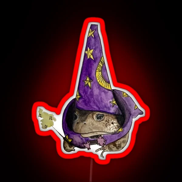 Wizard Frog RGB Neon Sign