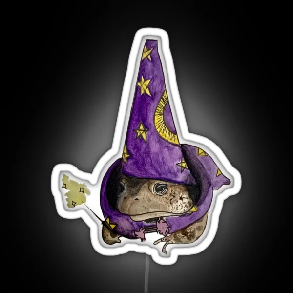 Wizard Frog RGB Neon Sign