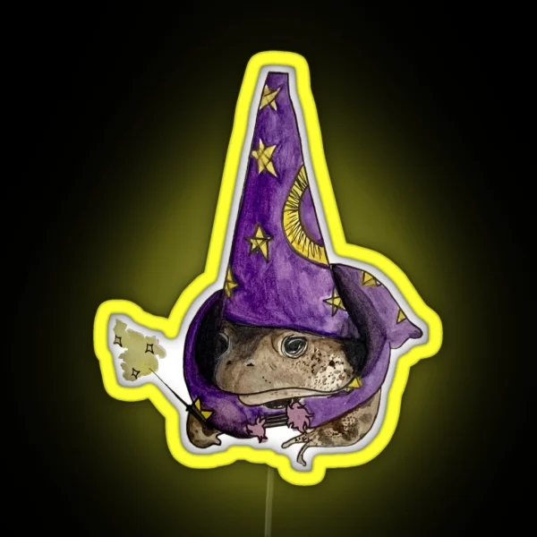 Wizard Frog RGB Neon Sign