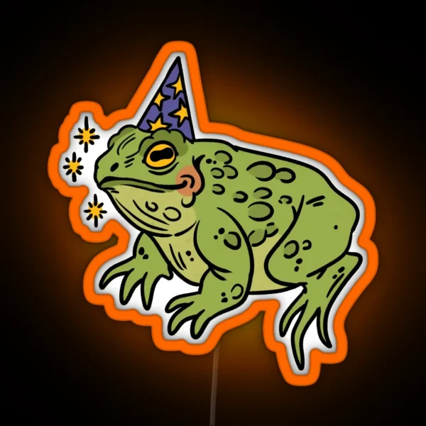 Wizard Frog RGB Neon Sign