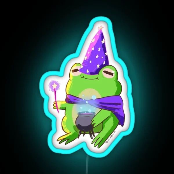 Wizard Frog RGB Neon Sign