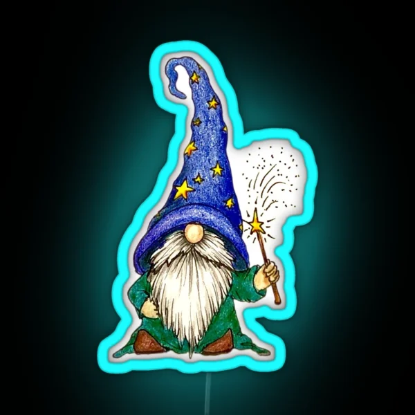 Wizard Gnome RGB Neon Sign