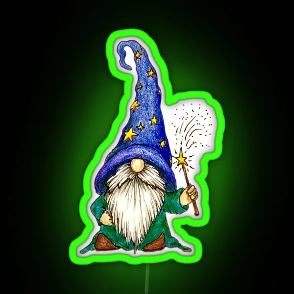Wizard Gnome RGB Neon Sign