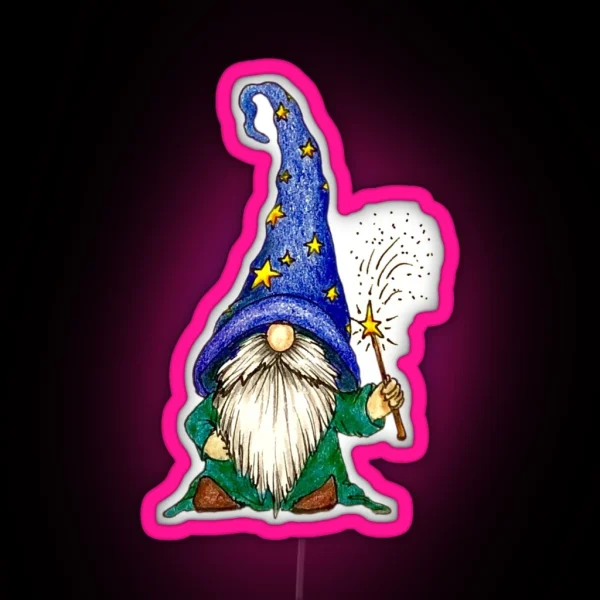 Wizard Gnome RGB Neon Sign