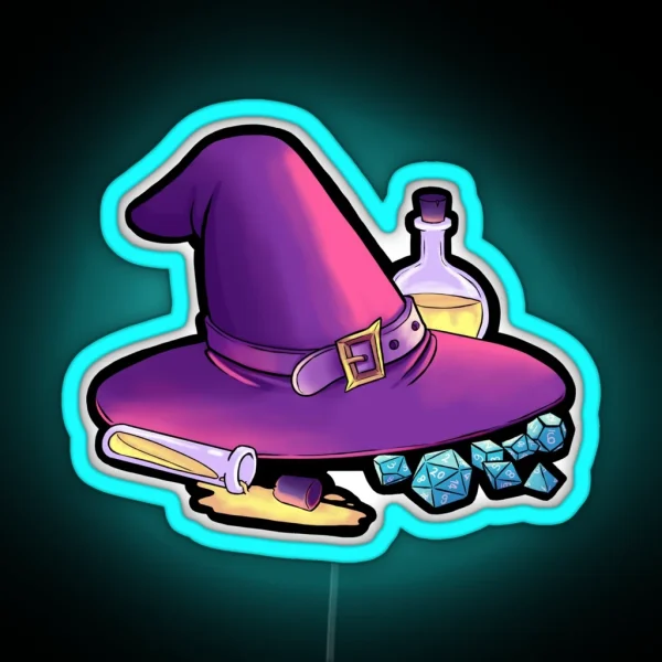 Wizard S Hat RGB Neon Sign