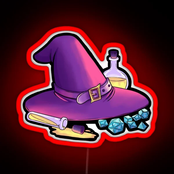 Wizard S Hat RGB Neon Sign