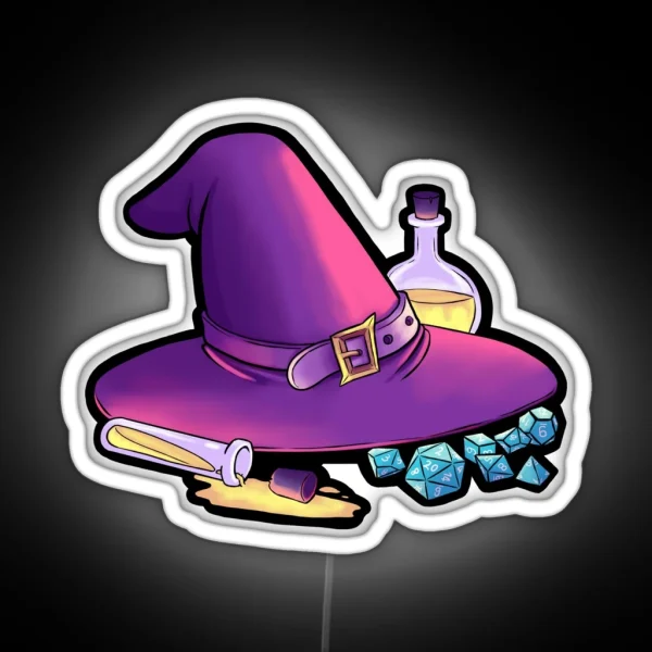 Wizard S Hat RGB Neon Sign