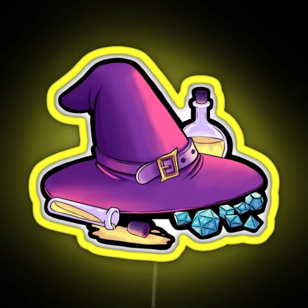 Wizard S Hat RGB Neon Sign