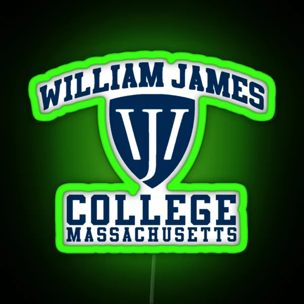 Wj College Massachusetts RGB Neon Sign