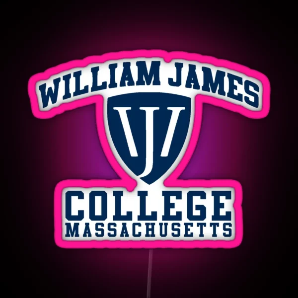 Wj College Massachusetts RGB Neon Sign