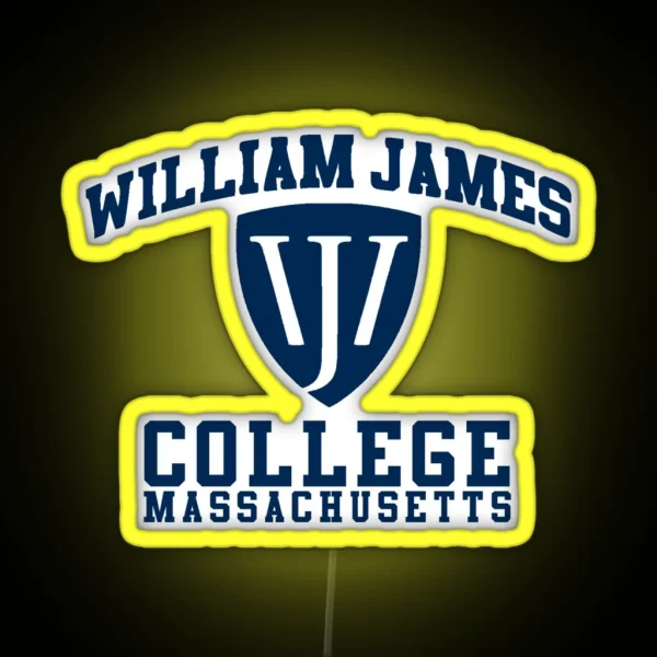Wj College Massachusetts RGB Neon Sign