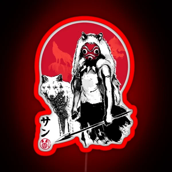 WOLF MEN Anime Manga RGB Neon Sign