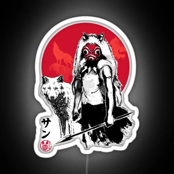 WOLF MEN Anime Manga RGB Neon Sign